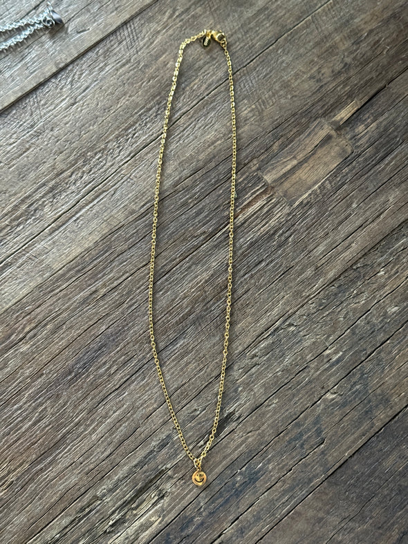 Polished Heart Necklace 18" Cable Chain