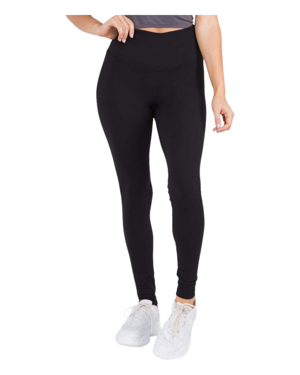 Buttery Soft Casual High Rise Leggings - Black