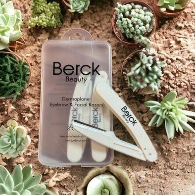 Berck Beauty - Dermaplaner Eyebrow & Facial Razors - 3 Pack