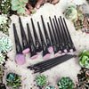 Berck Beauty - LIMITED EDITION 19 Piece Luxury Makeup Brush Set with Faux Leather Make Up Clutch