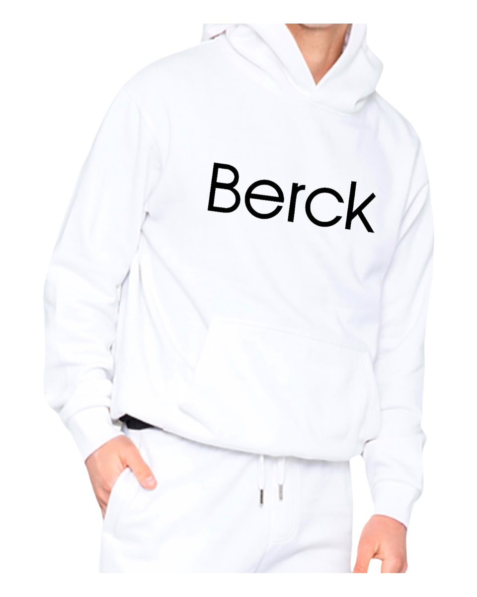 Berck Unisex Fleece Cordless Pullover Hoodie Urban Mid-Weight –