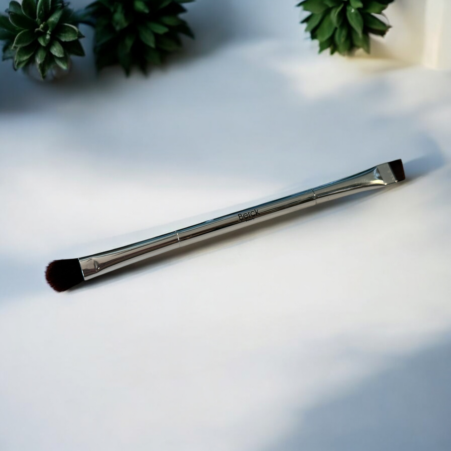 BB Double Ended Eyeshadow Brush Set Silver