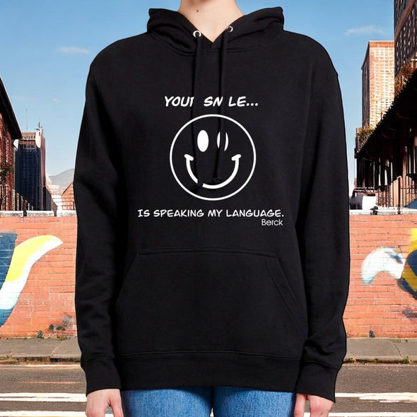 Your Smile Graphic Unisex Hoodie Mid-Heavy Weight Fleece