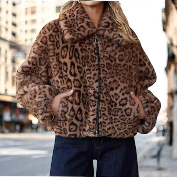 Limited Edition Cheetah Faux Fur Short Jacket