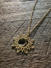Sunflower Moon Necklace