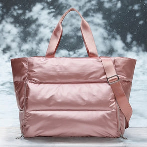 Miller Metallic Puffer Tote Bag