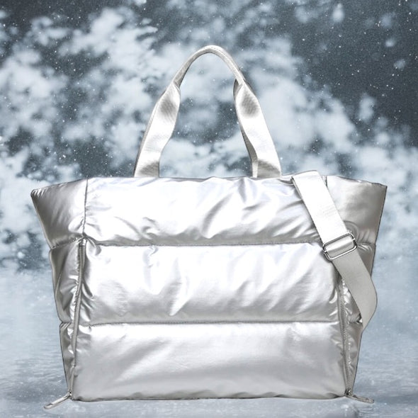 Miller Metallic Puffer Tote Bag