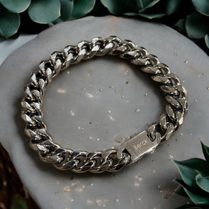 Unisex Chunky Cuban Curb Bracelet 8"