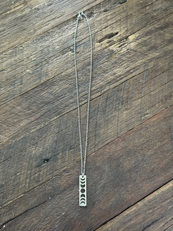Moon Phase Drop Necklace