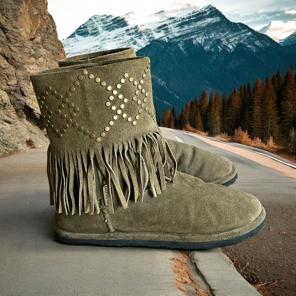 One of a Kind Original LisaBerck Genuine Leather & Shearling Boot