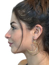 Crescent Moon Earrings Large