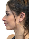 Hoop Earrings Forged Brass (Multiple Sizes)