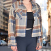 Women's Cropped Flannel Shacket