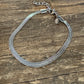 Herringbone Flat Bracelet Stainless Steel