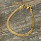 Herringbone Flat Bracelet Stainless Steel