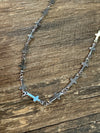 Cross Link Necklace 18"