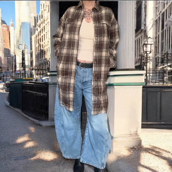 Long Flannel Shacket