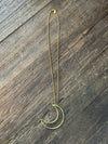 Crescent Moon Necklace Large