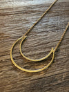 Crescent Moon Necklace Large