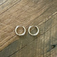 Huggie Hoop Earrings 17mm 14K Gold Plated or Stainless Steel