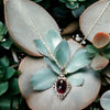 One-of-a-Kind Faceted Oval Garnet Sterling Silver Necklace