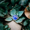 One-of-a-Kind Natural Lapis Faceted Sterling Silver Adjustable Ring