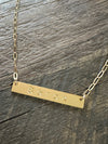 Berck Logo Bar 18” Necklace