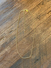 Mini Rolo Chain Necklace 16"-18" 14k PVD Gold Plated