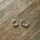 Huggie Hoop Earrings 12mm Solid 925 Sterling Silver
