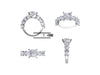 PREORDER - GRA Certified Moissanite Diamond Wedding & Engagement Rings (Sold Separately)