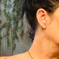 Hammered Quatrefoil Drop Earrings 14K Gold Plated/Gold Filled