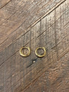 Huggie Chubby Hoop Earrings 18k Gold or 925 Sterling Silver Plated Brass