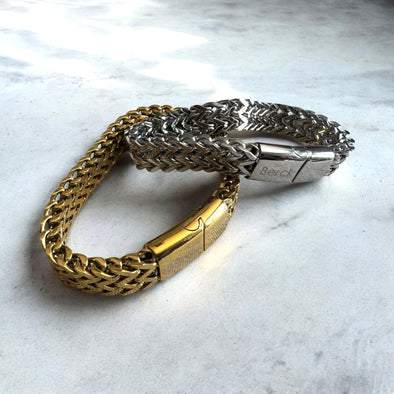 Woven Chunky Bracelet with Magnetic Closure