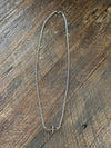 Cross - Cuban Curb Chain Necklace 17" Stainless Steel