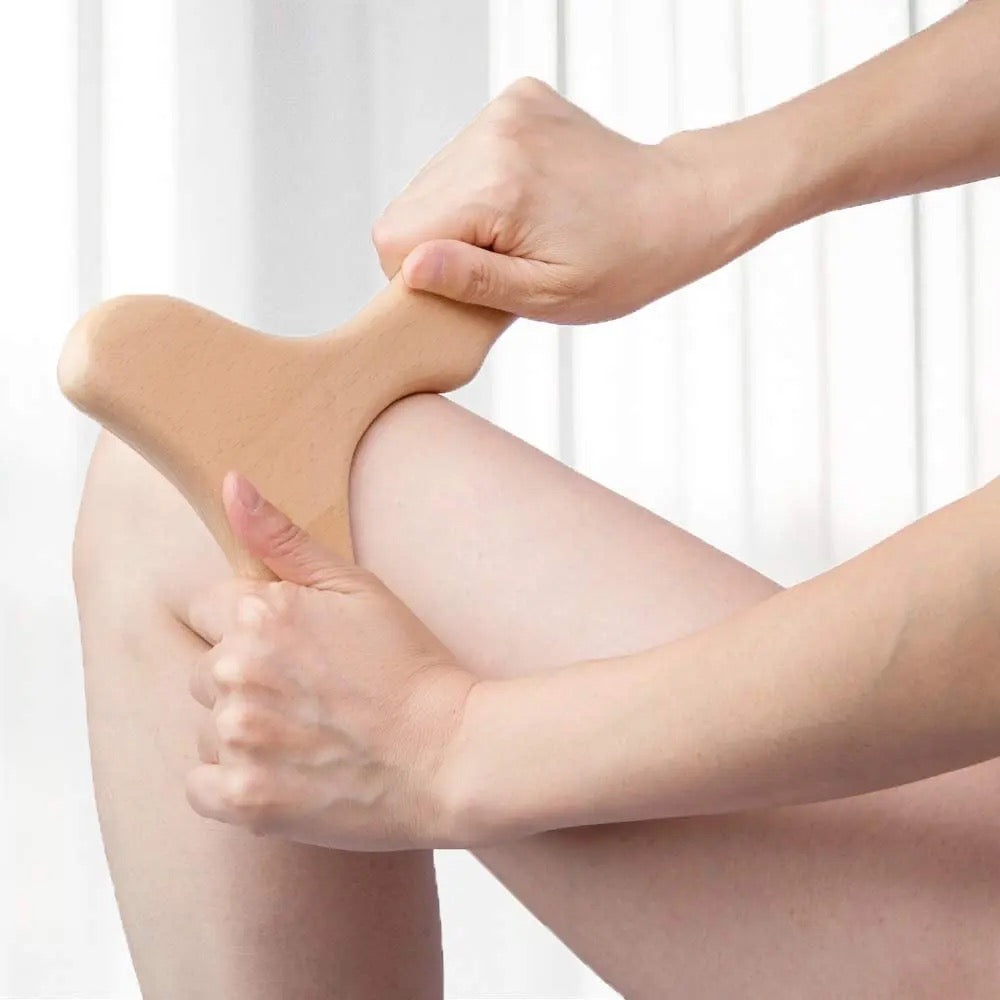 Berck Spa Collection Beech Wood Body Gua Sha Sculpting & Lymphatic Massager