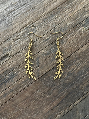 Ivy Branch Drop Earrings