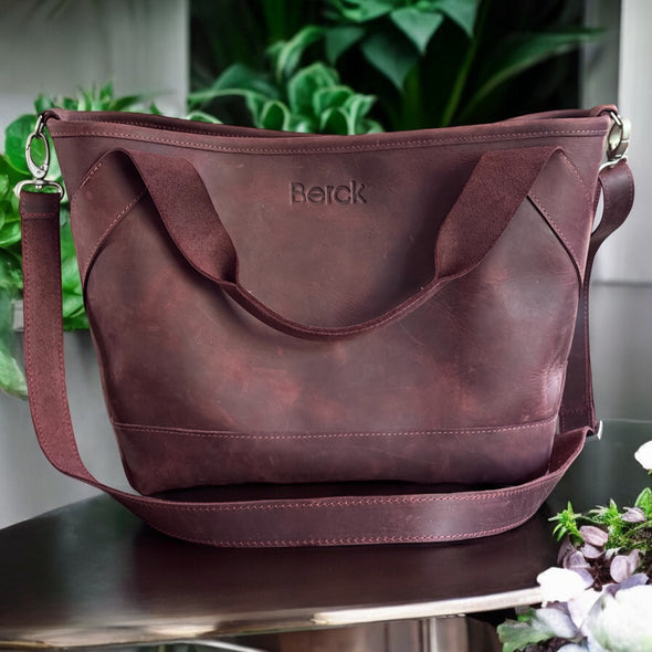 Grace Leather Boxy Tote (Rougman) Floppy (Nubuck)