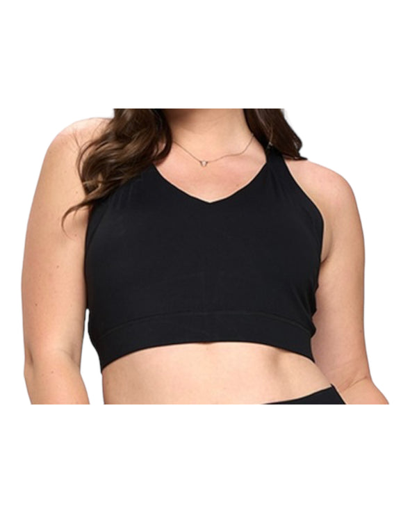 Activewear Buttery Soft Racerback Sports Bra - Solid