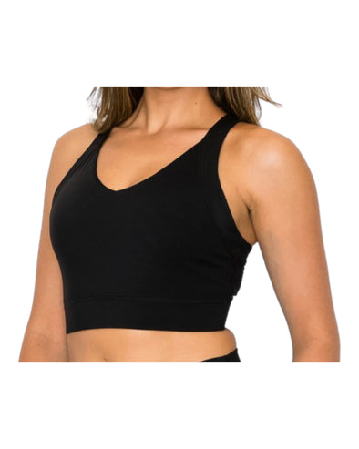 Activewear Buttery Soft Racerback Sports Bra - Solid