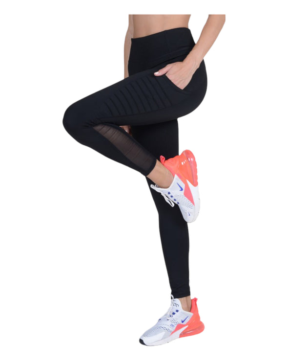 Activewear High Rise Moto Leggings with Pockets