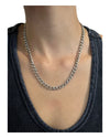Cuban Curb Chain Necklace 18" Stainless Steel