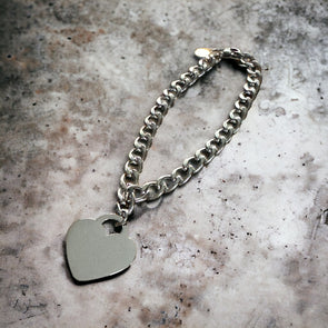 Bold Heart Charm Bracelet