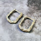 Organic Vine Huggie Earrings