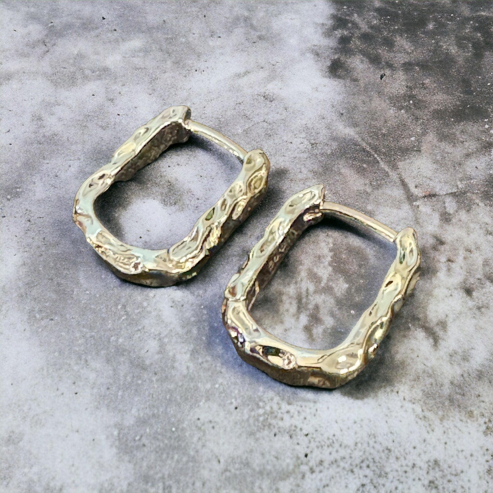 Organic Vine Huggie Earrings