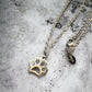 Polished Paw Necklace 18" Cable Chain