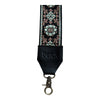 Embroidered Wristlet Strap Leather w/ Cell Tether Adapter