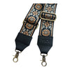 Embroidered Guitar Shoulder/Crossbody Strap Leather