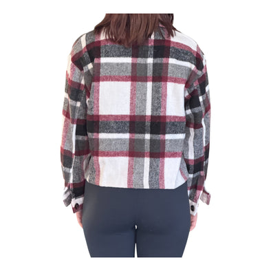 Women's Cropped Flannel Shacket