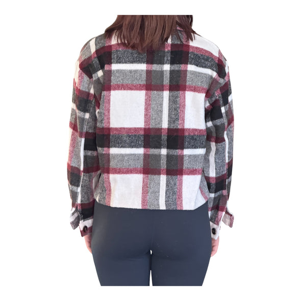 Women's Cropped Flannel Shacket