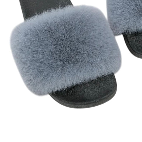 Berck Luxe Faux Rabbit Fur Slide PREORDER